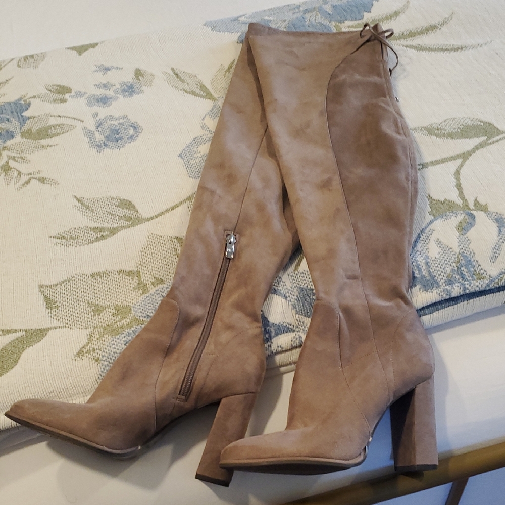Marc Fisher Tan Over the Knee Boots